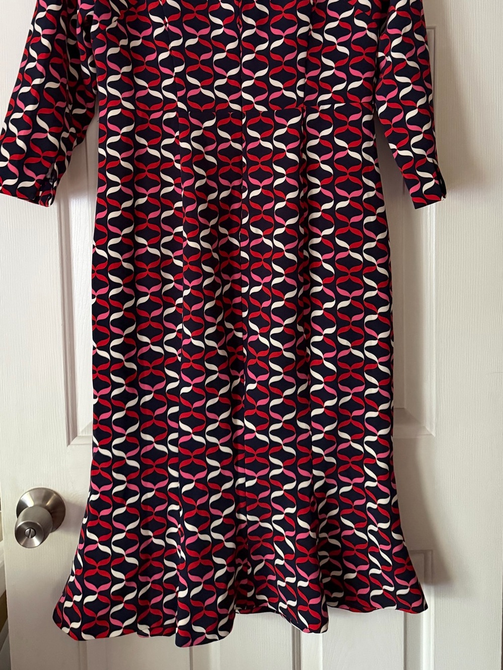 Boden Violette dress in navy ribbons. Size 10L - Picture 7 of 7